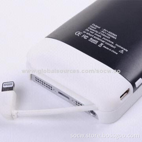 Chargers for iPhone 5/5s/ 5c, with Capacity of 2,100mAh